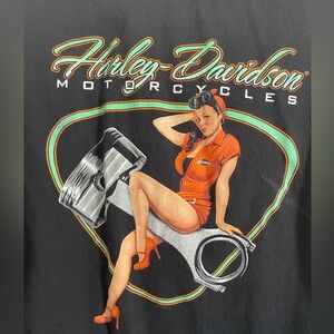 Harley Davidson Pinup Piston T Shirt
